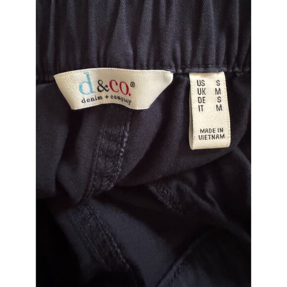 Denim & Co. Regular EasyWear Twill Straight Leg Pant with Pockets Navy Small - Picture 8 of 9